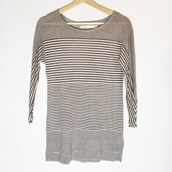 Ki-Line Striped lightweight long sleeve Top XSmall - Picture 2 of 6